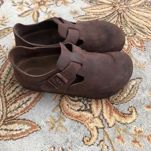 Birkenstock London Oiled Leather Clogs